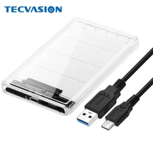 Высококачественный 2,5 дюймовый USB 3,0 USB 3,1 type-C SATA Hd Box SSD HDD жесткий диск Внешний корпус прозрачный чехол без инструмента
