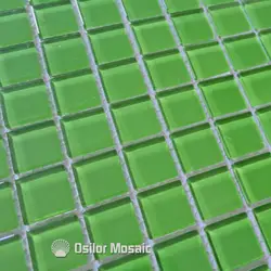 Бесплатная доставка квадратный узор зеленого стекла и кристалл мозаика для украшения дома облицовки стен