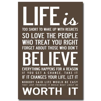 

Love Life - Motivational Quote Education Art Silk Poster Print 12x18 20x30 24x36" Office Decor 018