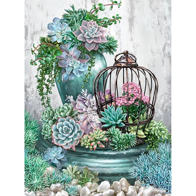 

Fuyun 5D Diy Daimond Painting "Garden Plant" 3D Diamond Painting Full Round Rhinestones Diamant Painting Embroidery Scenery
