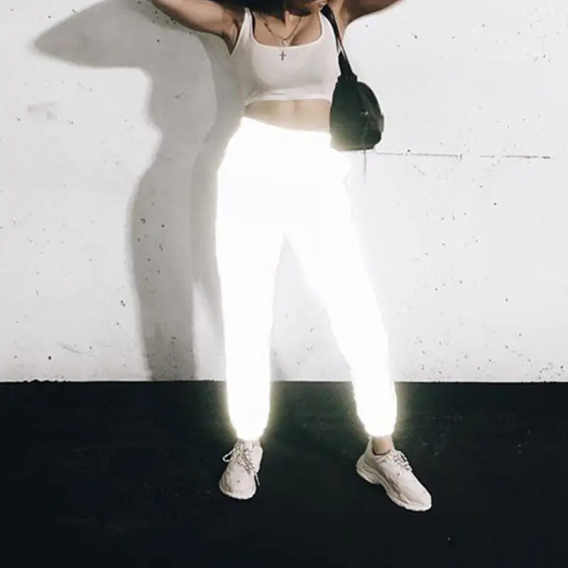 reflective jogger pants