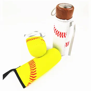 

60pcs Baseball Sport Water Bottle Cover Neoprene Insulator Cup Sleeve Bag Case Pouch WB286