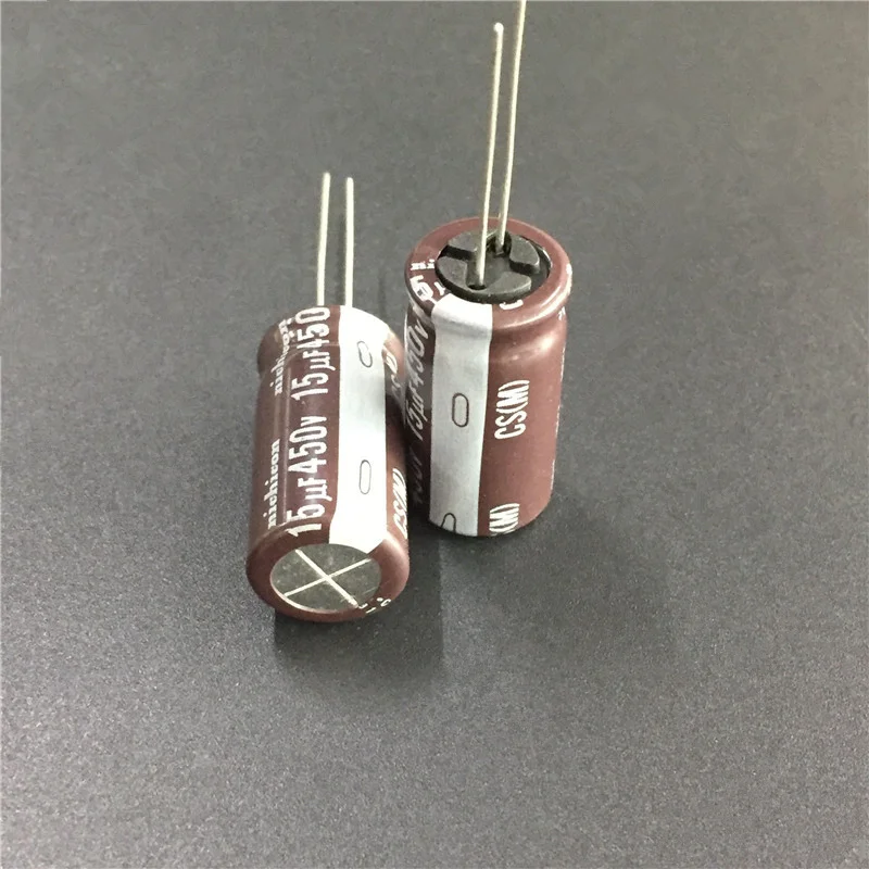 50 шт., 15 мкФ 450V NICHICON серии CS 12,5x25mm высокий ток пульсации Высокая надежность структура слежения за 450V15uF Алюминий электролитический конденсатор с алюминиевой крышкой