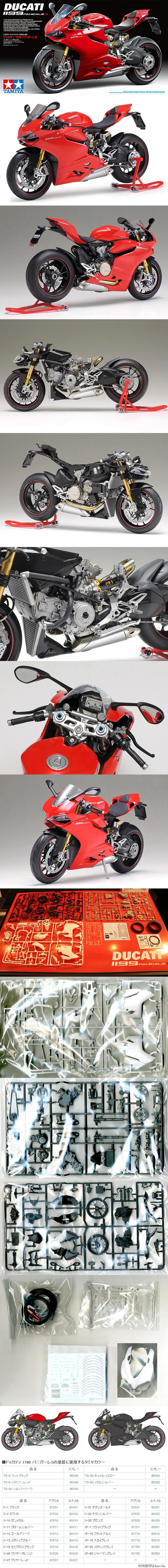 Сборка мотоцикла модель 14129 1/12 Ducati 1199 Panigale S