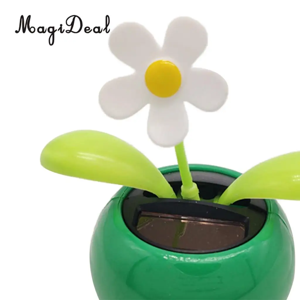 Solar Powered Insect Flower Sunflower Dancing Swing Doll   Toy Home Decor Car Ornament Flowerpot Figure Gifts
