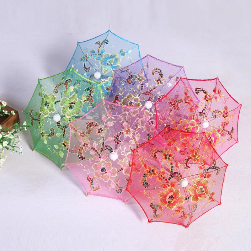 Lace Umbrella for Barbie Doll Accessories Umbrella for 16 18 Inch Dolls