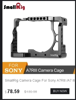 SmallRig a6300 клетка для камеры с деревянной рукояткой для sony A6000/A6300 DSLR Camcorder Cage Kit клетка из алюминиевого сплава-2082