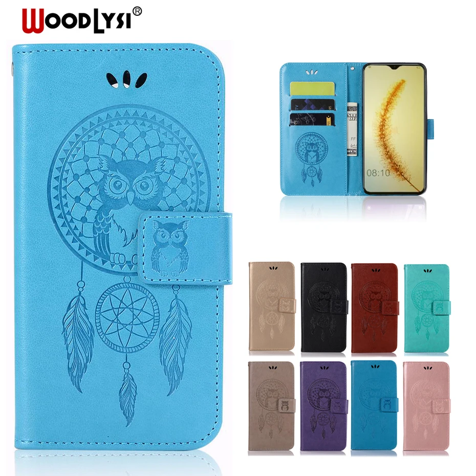 

3D Emboss Flip Case For Honor 10 Lite Wallet Cover Back Phone Case For Huawei Honor 10 Lite Book Style Luxury PU Leather Case