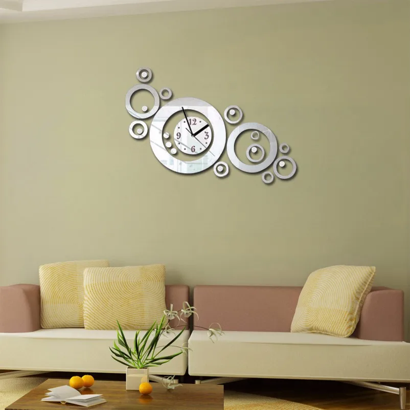 Новые европейские настенные часы horloge кварцевые часы reloj de pared большие декоративные часы акриловые современные 3d наклейки