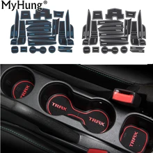For Chevrolet Trax 2014 2015 2016 Car Door Groove Mat Non slip Mats Cup Mat Latex