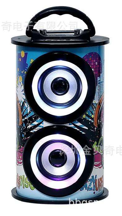 

WOOD outdoor bluetooth speaker with handle and TF/USB/SD Bluetooth Speaker Portable Wireless Sound System