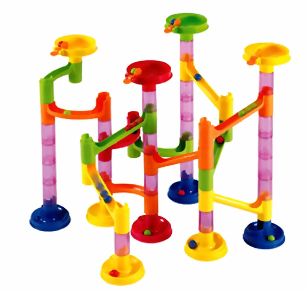 1 комплект из 58 Конструкторы marble run Строительный блок и ролик игрушка для детей