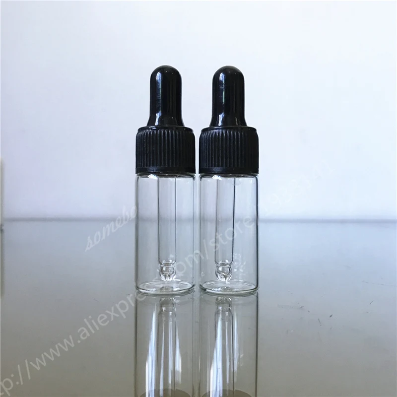 

Free Shipping 10 x 10ml Empty Clear Glass Essential Oil Dropper Bottle, 1/3oz Glass bottle, 10cc Transparen Pipette Dropper Vial