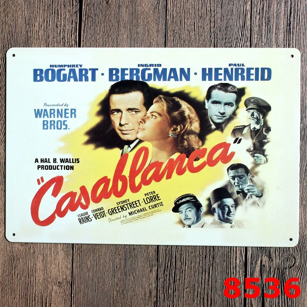 30X20CM Classical Movie Vintage Home Decor Tin Sign Pub Wall Decor Bar