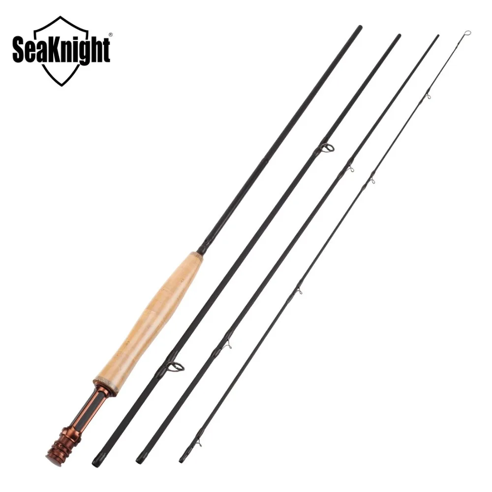 Canne mouche MAXWAY Honor Series 2.4M à 3.0M fibre carbone 40T manche liège 3A 4 sections action douce