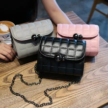 IOJK (IOJK) Neue frauen Umhängetasche Vintage Plaid Haspe Ketten PU Ledertaschen Handtaschen Frauen Berühmte Marken Crossbody Taschen Damen
