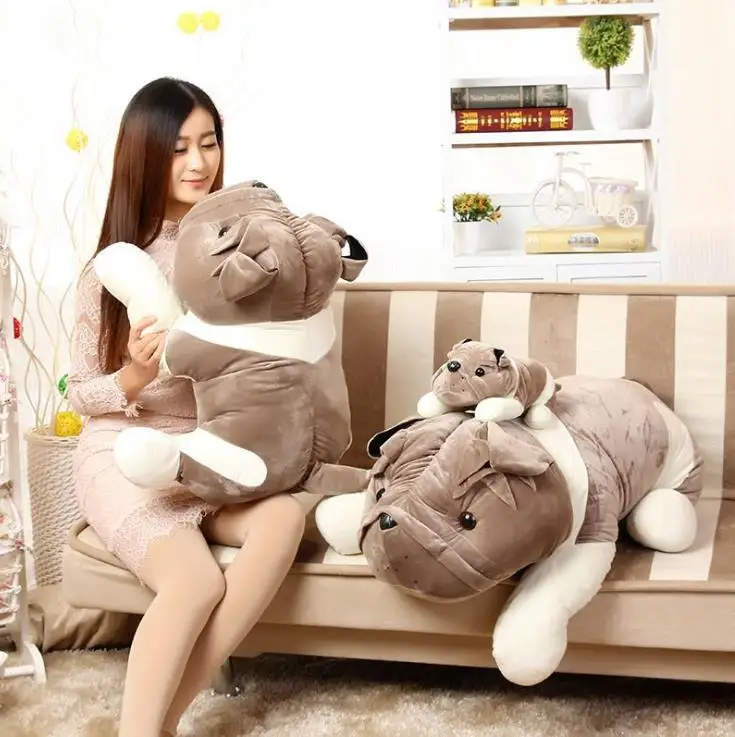 

pug plush Cute dog plush toy plush soft animal pillow Christmas gift for kids Kawaii Valentine's Day gift