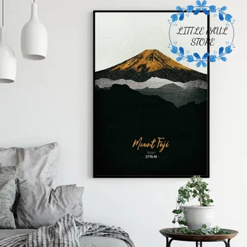 

Japan iconic mountains Mount Fuji Canvas Poster art poster Wall Pictures for Living Room No Frame