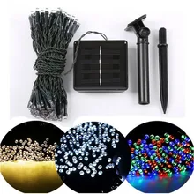 10 м 100 светодиодов наружный светильник на солнечной энергии для Хэллоуина, Рождества, свадьбы, вечеринки, гирлянда, сказочный светильник, мигающий светильник Decroation