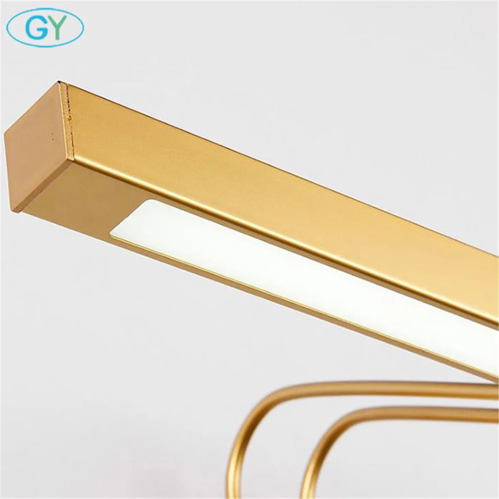 الحديثة أدى مرآة ضوء 9 W 12 W 14 W 16 W مصباح LED معلق على الحائط الحمام مصباح الصناعية جدار مصباح الذهب الغرور ضوء للماء wandlamp