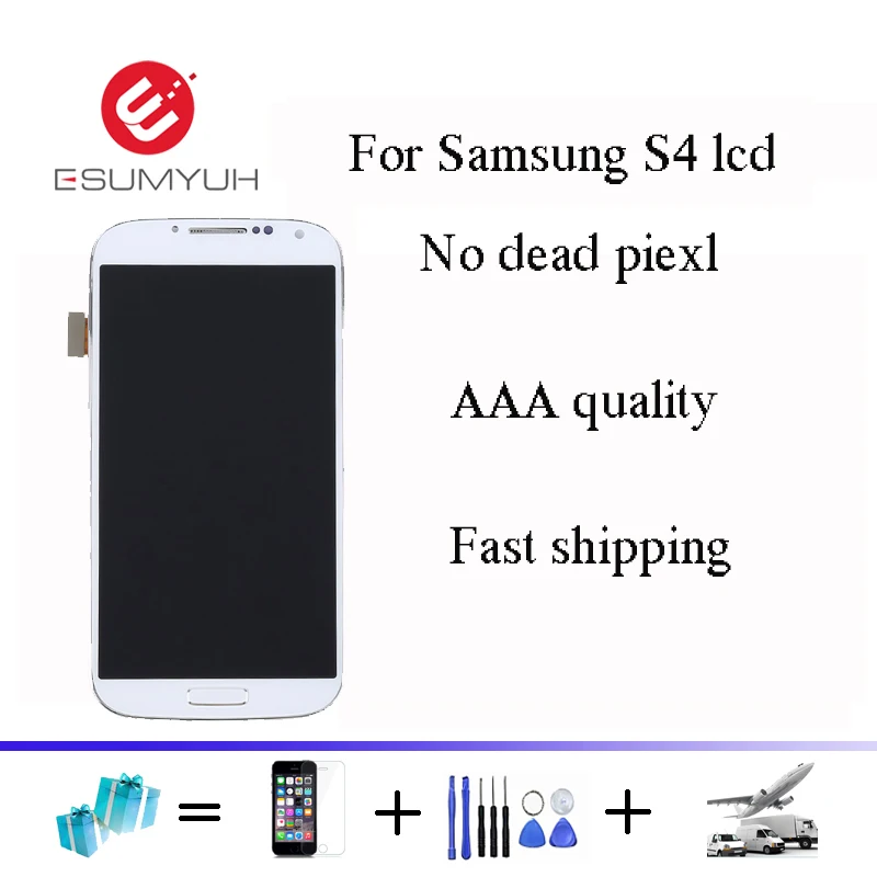 

LCD For Samsung Galaxy S4 i9505 LCD display touch screen with Tool Kits digitizer with Bezel frame Assembly