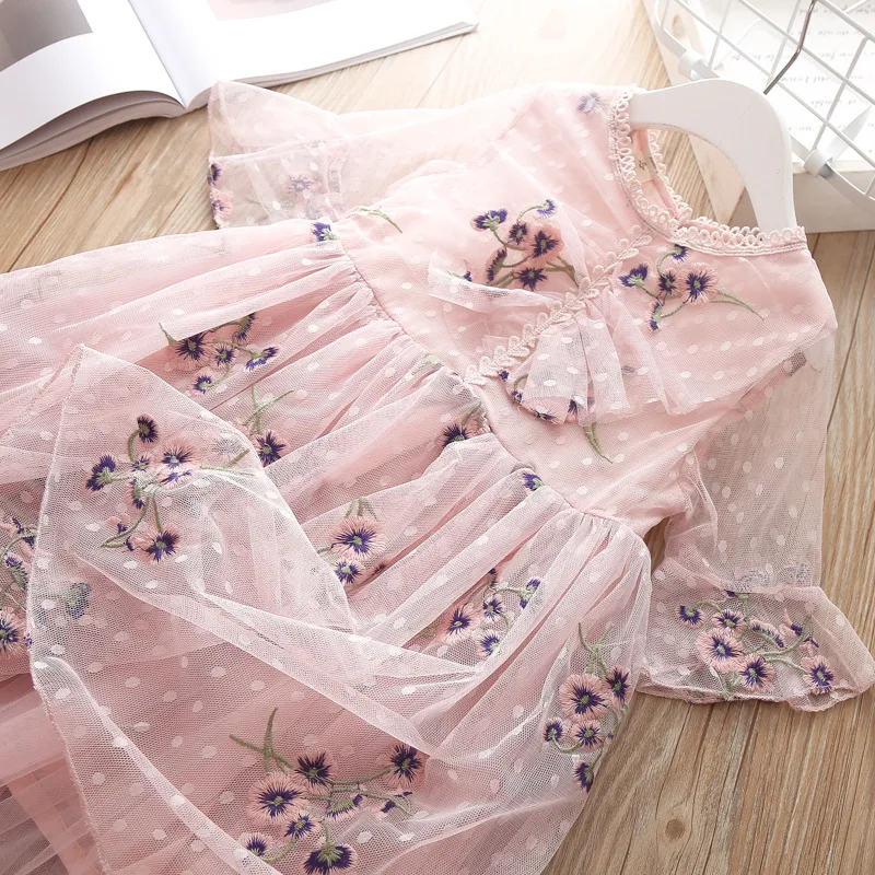 Children Dress Tulle Tutu Fashion Design Party Princess Costumes Beautiful Ball Gown Clothes High Quality Korean Xmas Dresses 3T | Детская
