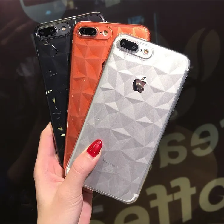 

10 Pcs Luxury Glossy Diamond Phone Case For iPhone 6 6s 7 8 plus X Xs XR Xs Max Transparent Soft TPU Silicone Back Cover