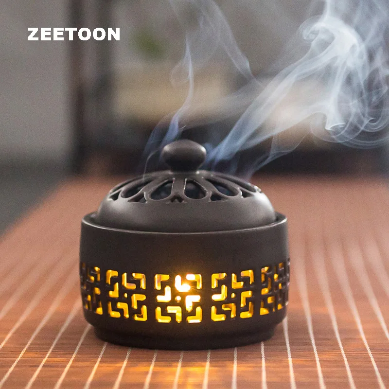 Керамическая курильница батарея маленький ночник для дома чайная церемония Agarwood тарелка из сандалового дерева Ароматические курильницы Декор ремесла