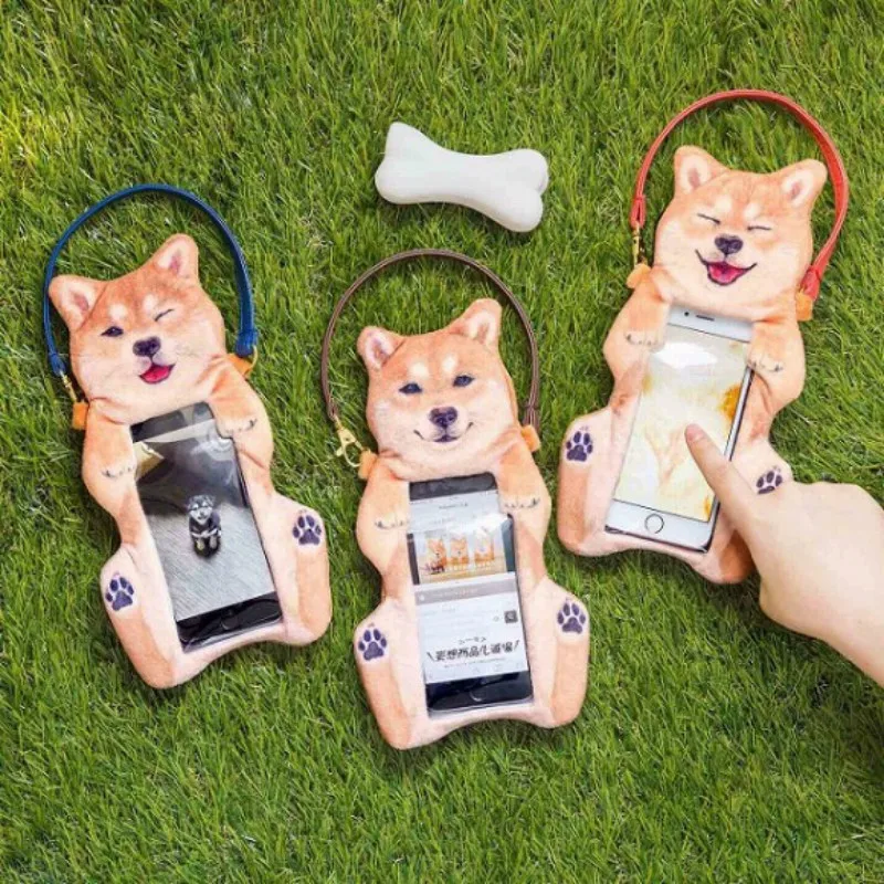 

Cute Shiba Dog Mini Handbag Women Fashion Clutch Tote Lolita Cartoon Puppy Coin Purse for Girls Phone Bag Case Pendant Gift