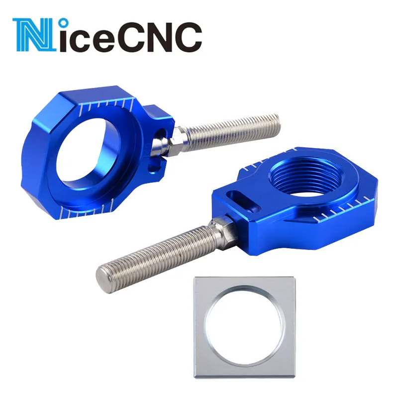 

25mm Rear Axle Blocks Chain Adjuster For Husqvarna FC TC 125 250 FX 450 350 TX 300 2016 2017 2018 2019 For KTM SXF SX XCF XC