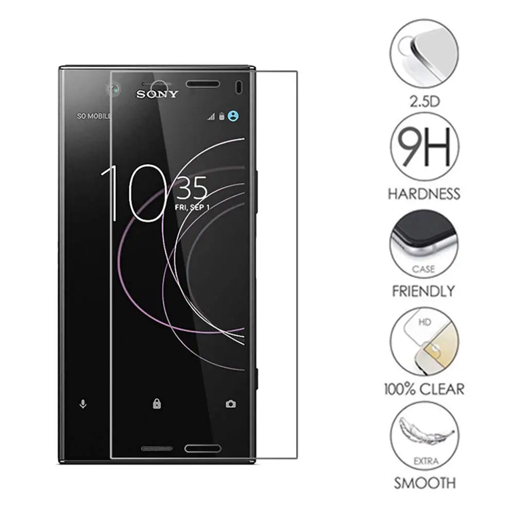 9H закаленное стекло для SONY Xperia X XC XZ1 XZ2 Compact L1 L2 L3 Защита экрана для SONY XZ XZ2 Премиум Защитная пленка, стекло