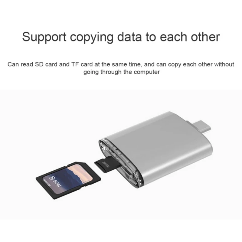 Мини USB 3,1 тип-c кард-ридер Micro SD TF карта OTG адаптер для телефона ноутбука планшета