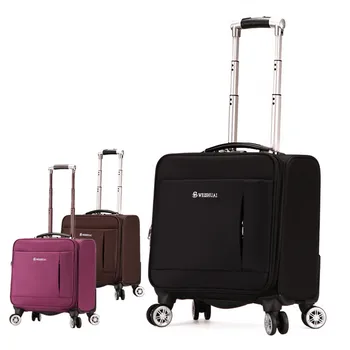 

Male trolley luggage oxford fabric luggage 18 commercial luggage wheels travel universal female bag small waterproof luggage bag