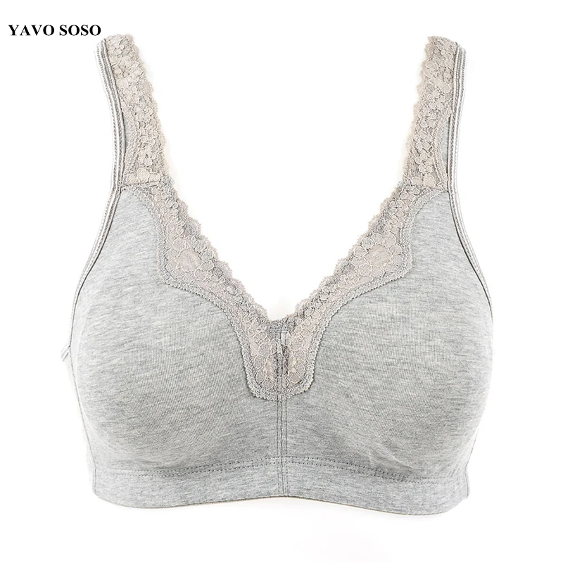 

No Rims Sexy lace Bra Lingerie Seamless cotton full cup large cup thin Plus size 110E 48E bras for women underwear