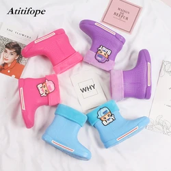 Kids Waterproof Rubber Rain Boots Girls Warm Waterproof Lightweight rain shoes with liners Kids Waterproof Rubber Rain Boots Girls Warm Waterproof Lightweight rain shoes with liners