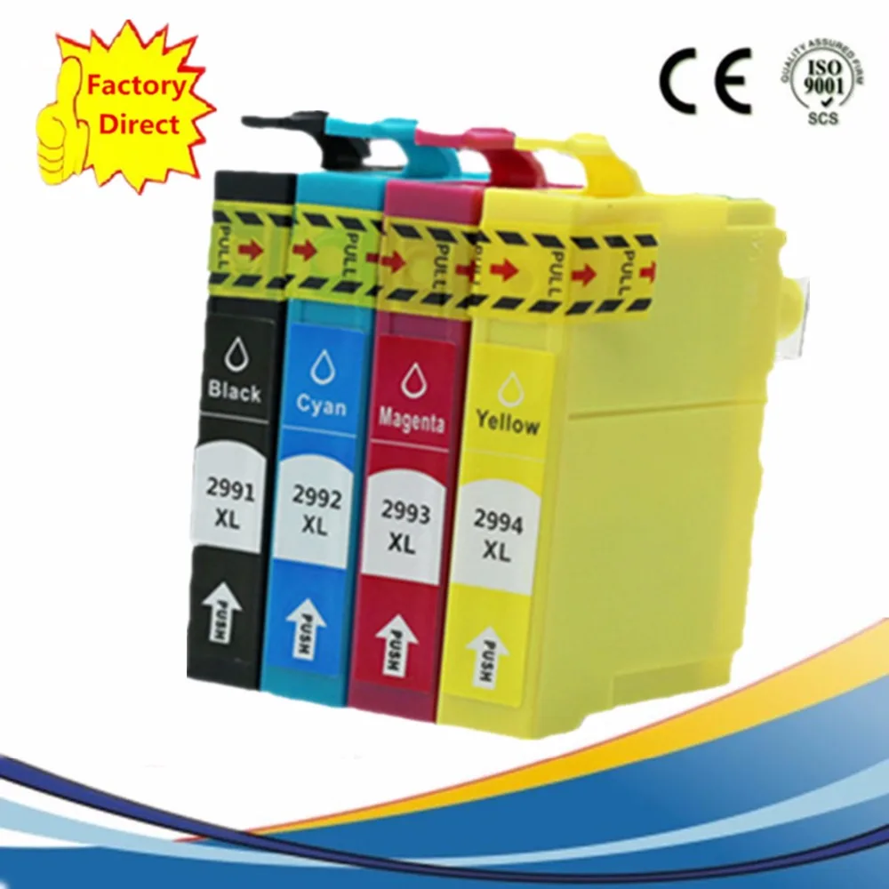 4 Pk T2991 T2994 T299 T29 29 Series Multipack T2986 Replacement For Epson Expression Home XP235