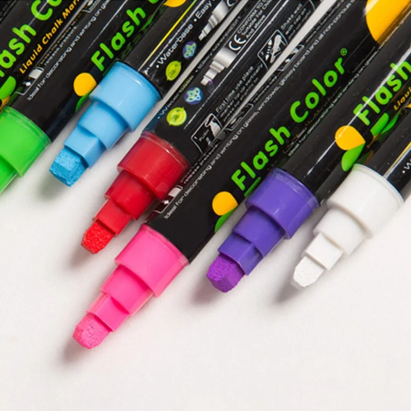 1 шт. креативный цветной стираемый маркер для флуоресцентных ручек, креативный маркер для жидкого мела, корейские канцелярские принадлежности