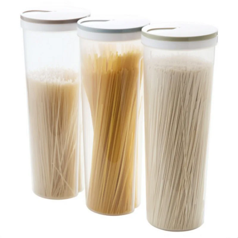 

Kitchen Cereals Food Storage Container Airtight Leakproof Lids Storage Box Holders For Spaghetti/Noodle/Pasta/Grain Cereal/Nuts
