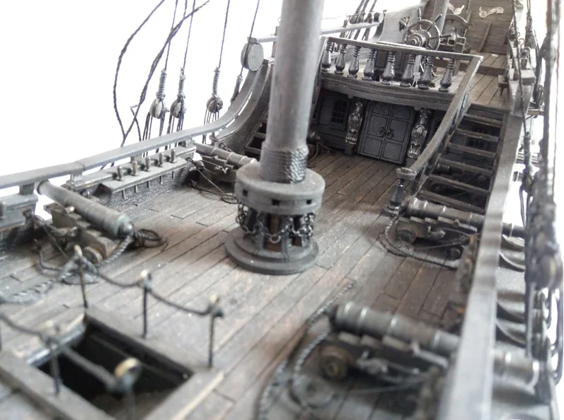 Черный жемчуг Пираты корабль деревянный набор для моделирования 80 см длина