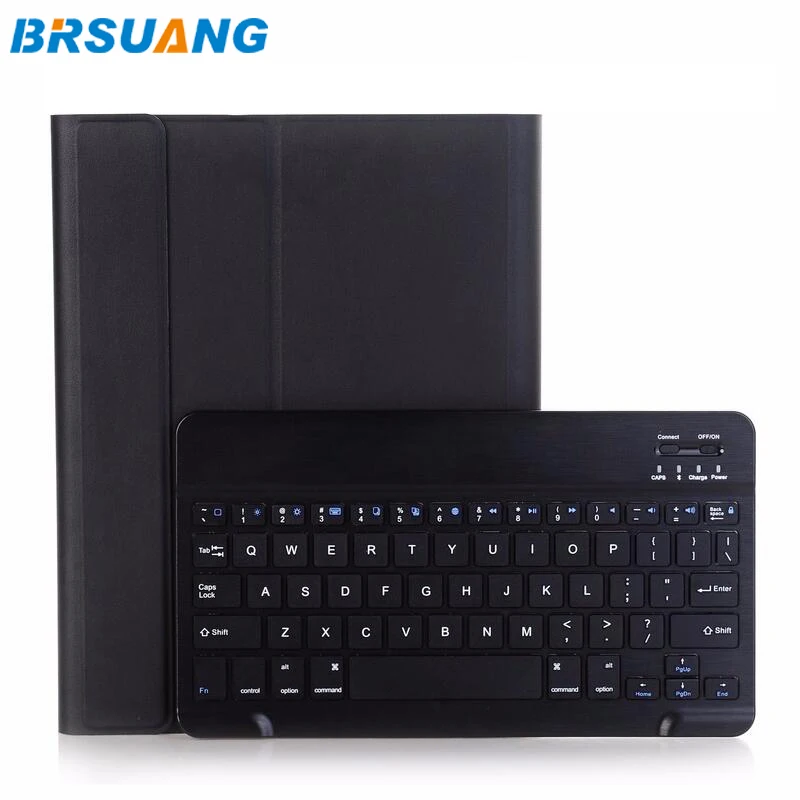 BRSUANG PU Leather Case Tablet Protective Ultra Slim Bluetooth Keyboard For ipad 2018 2017 Pro9.7 Air2 Air | Компьютеры и офис