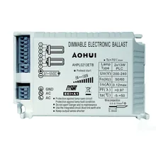 AOHUI 220 V-240 V 13WX2 PLC 4 штыря плагин лампы 0/1-10VDC электронный Диммируемый балласт AHPL0213ETB