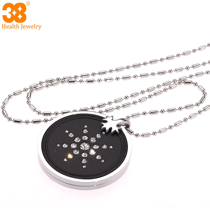 

New Arrival Japanese Quantum Volcanic Lava Stone Bio Energy Pendant Volcanic stone Stylish pendants for men women holiday gifts