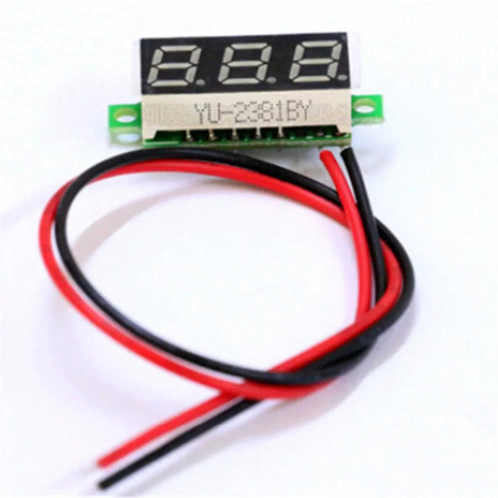 

0.28 Inch 2.5V-30V Mini Car Digital Voltmeter Voltage Tester Meter LED Screen Electronic Part Auto Accessories Digital Voltmeter