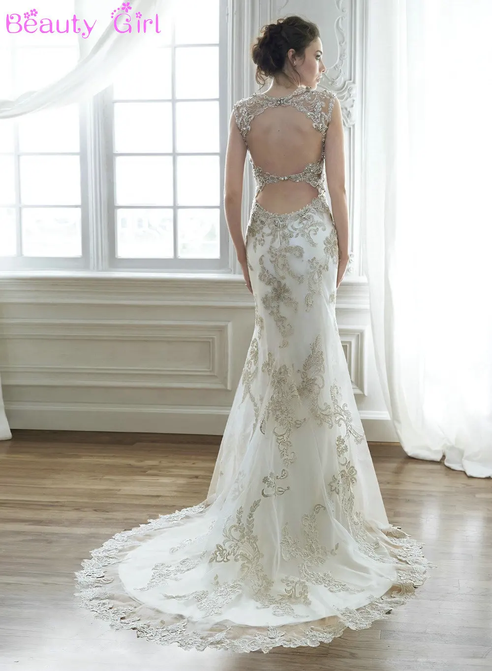 Vestidos De Novia Sin Espalda Corte Sirena