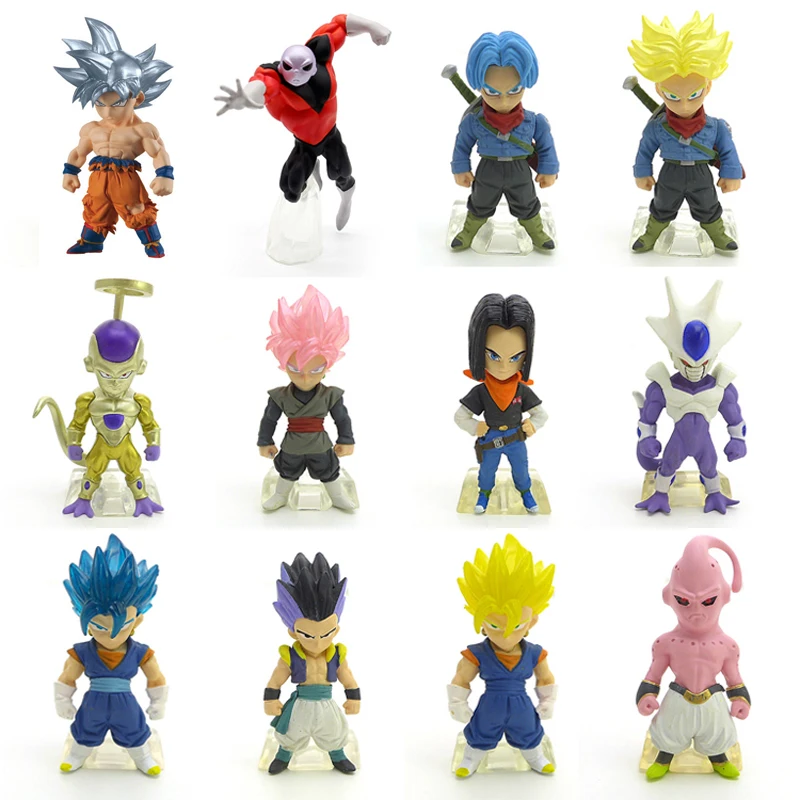 

Dragon Ball Super ALL CHARACTERS Ultra Instinct Goku Jiren Frieza Android 17 PVC Action Toy Figures Most animated anime