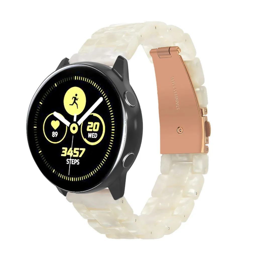 

2019 Watchbands Replacement luxury Watch Band Strap Acetel FiberFor Samsung Galaxy Watch Active Fashion Luxury Retro Watch Belts