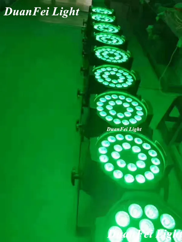 8 шт. 24x10 Вт led par 4в1 RGBW DMX par 64 led сценический свет Крытый led par свет 24x10