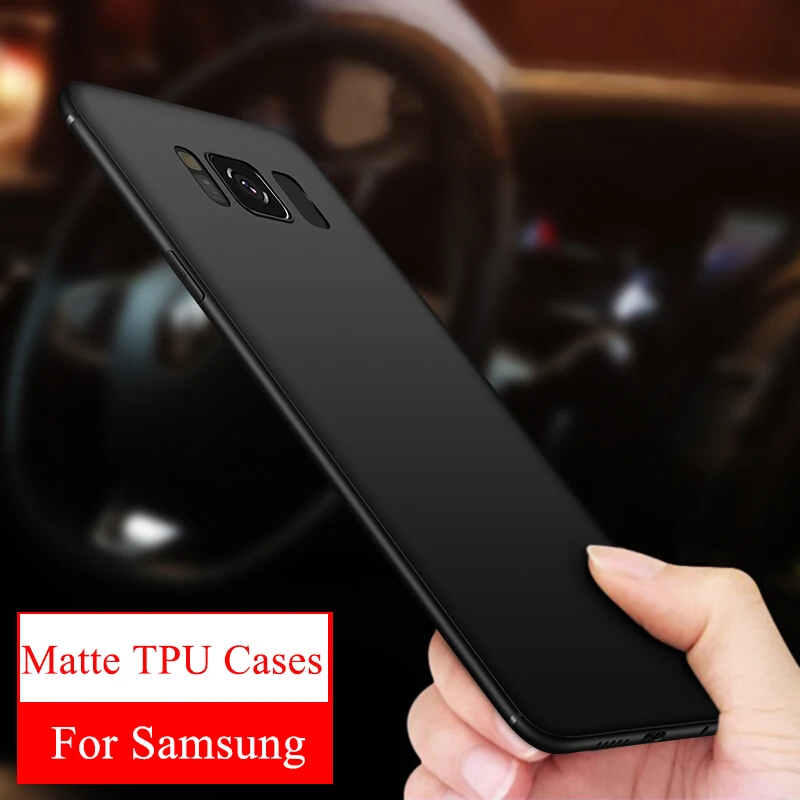 

Case For Samsung Galaxy S8 Case For Samsung Galaxy Note 9 S8 Plus S9 Plus S7 Edge Frosted Ultra Silicon Matte TPU Phone Cover