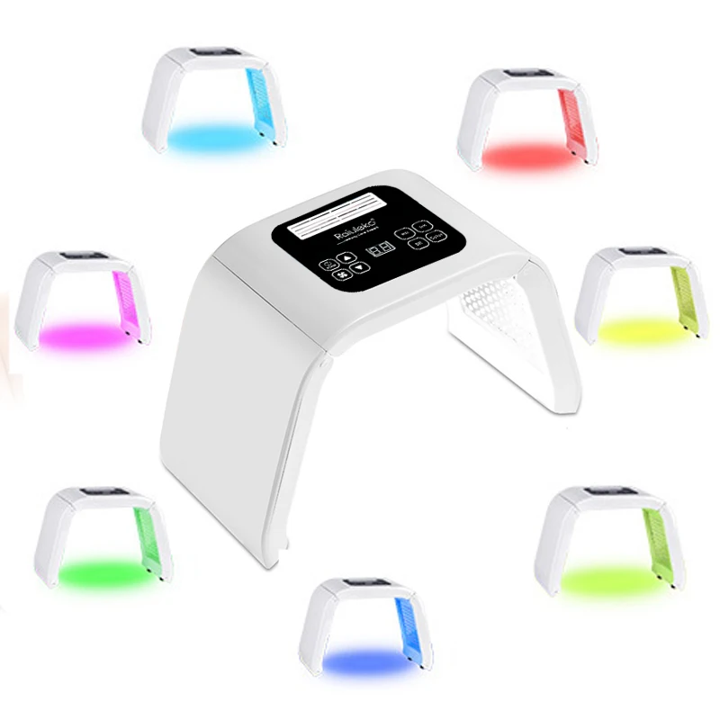 Hot Product  7 Colors PDF Led Light Therapy LED Mask Skin Rejuvenation Photon Spa Acne Remover Anti-Wrinkle Whit