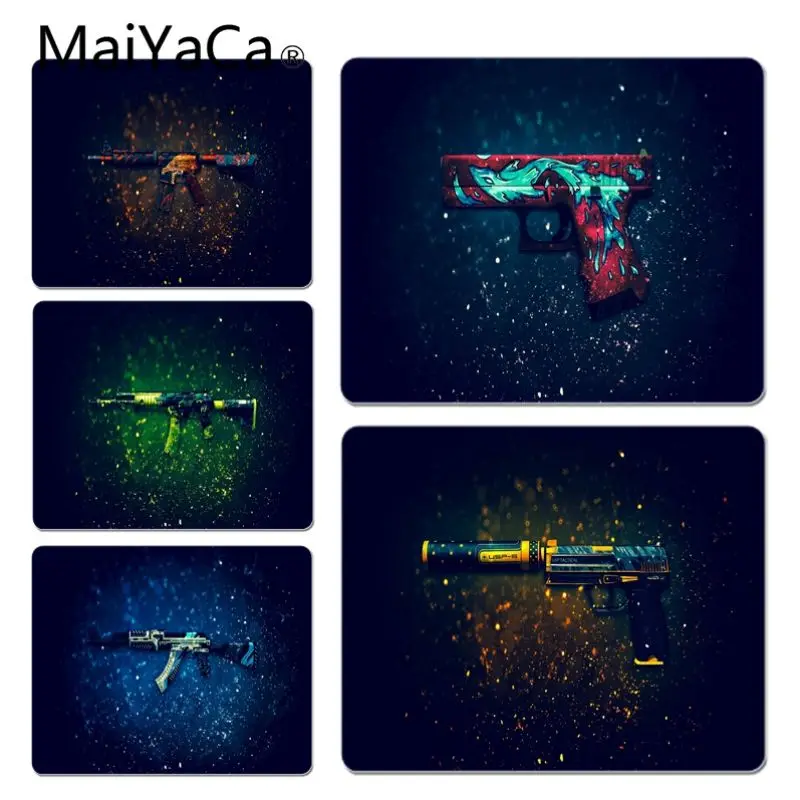 

MaiYaCa Custom Skin CS GO GUN Comfort Mouse Mat Gaming Mousepad Fashion Computer Mousepad Gaming Mouse Mats For Dota